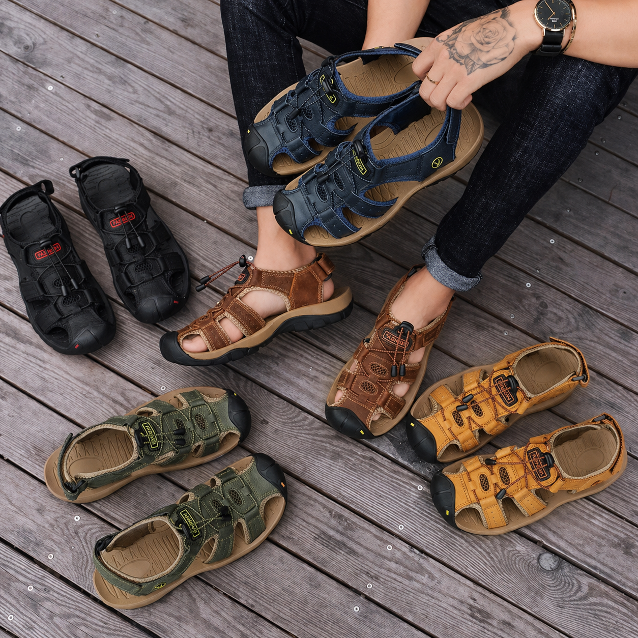 ErgoStride™ – Komfort-Sandalen für Männer für jedes Terrain